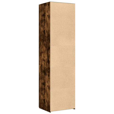 vidaXL Highboard Räuchereiche 50x42,5x185 cm Holzwerkstoff