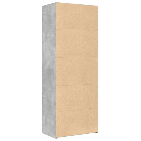 vidaXL Highboard Betongrau 70x42,5x185 cm Holzwerkstoff