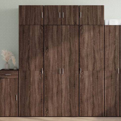 vidaXL Highboard Braun Eichen-Optik 70x42,5x185 cm Holzwerkstoff