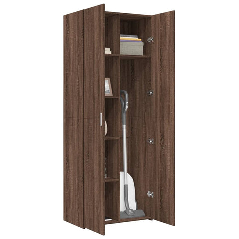 vidaXL Highboard Braun Eichen-Optik 70x42,5x185 cm Holzwerkstoff