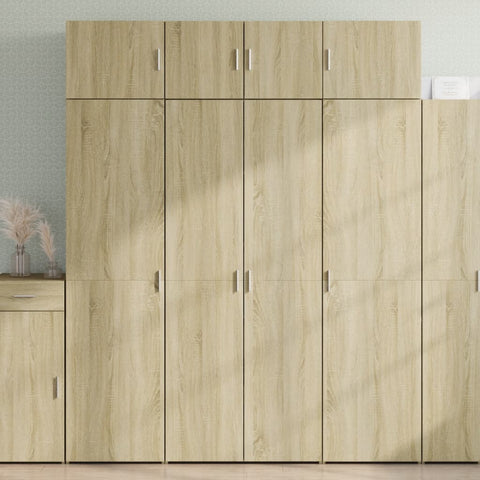 vidaXL Highboard Sonoma-Eiche 80x42,5x185 cm Holzwerkstoff