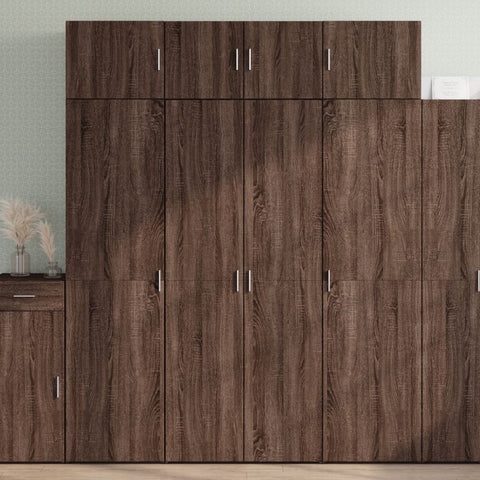 vidaXL Highboard Braun Eichen-Optik 80x42,5x185 cm Holzwerkstoff