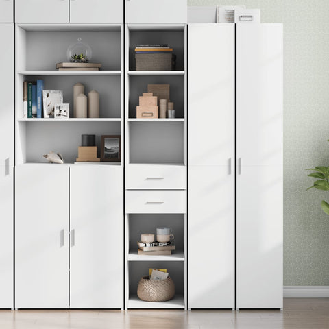 vidaXL Highboard Weiß 40x42,5x185 cm Holzwerkstoff