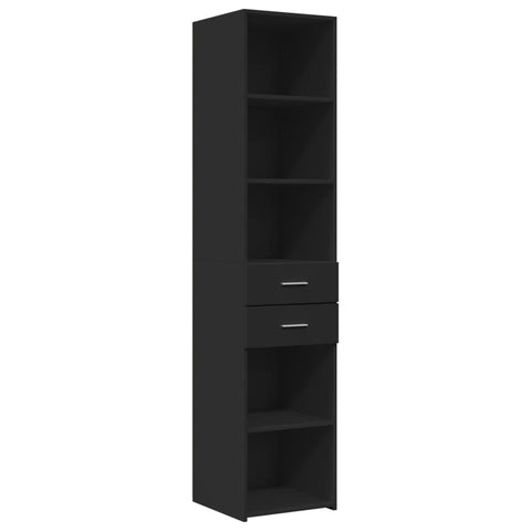 vidaXL Highboard Schwarz 40x42,5x185 cm Holzwerkstoff