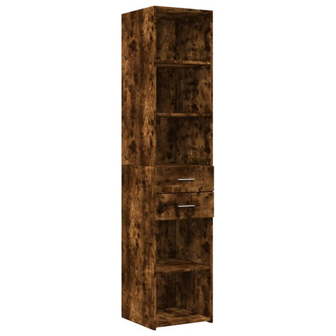 vidaXL Highboard Räuchereiche 40x42,5x185 cm Holzwerkstoff