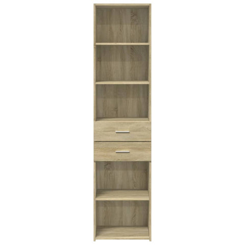 vidaXL Highboard Sonoma-Eiche 45x42,5x185 cm Holzwerkstoff