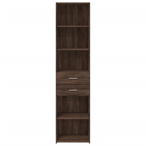 vidaXL Highboard Braun Eichen-Optik 45x42,5x185 cm Holzwerkstoff