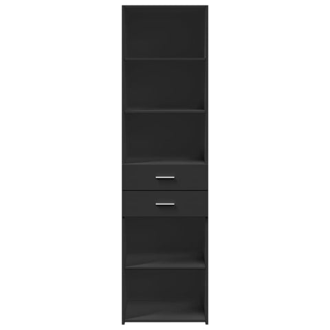 vidaXL Highboard Schwarz 50x42,5x185 cm Holzwerkstoff