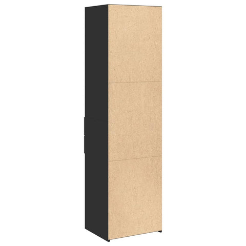 vidaXL Highboard Schwarz 50x42,5x185 cm Holzwerkstoff