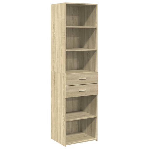 vidaXL Highboard Sonoma-Eiche 50x42,5x185 cm Holzwerkstoff