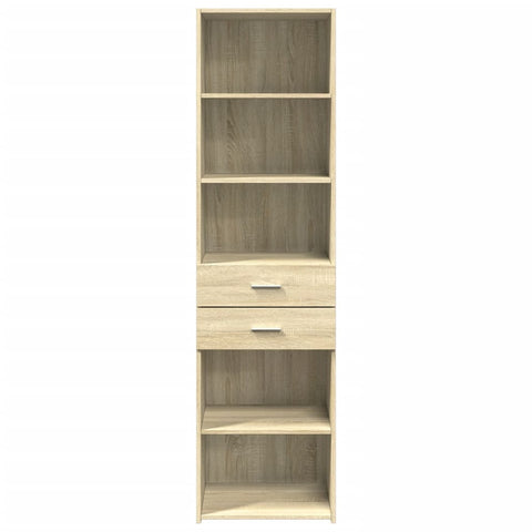 vidaXL Highboard Sonoma-Eiche 50x42,5x185 cm Holzwerkstoff