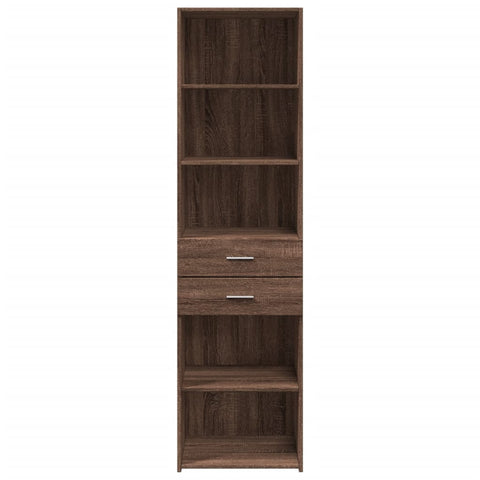 vidaXL Highboard Braun Eichen-Optik 50x42,5x185 cm Holzwerkstoff