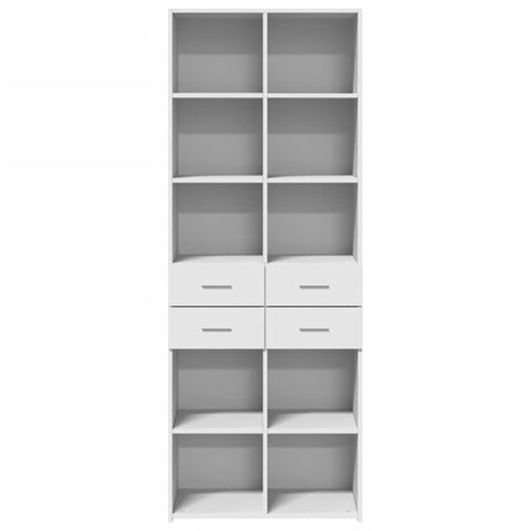 vidaXL Highboard Weiß 70x42,5x185 cm Holzwerkstoff