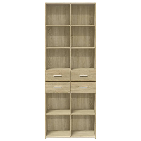 vidaXL Highboard Sonoma-Eiche 70x42,5x185 cm Holzwerkstoff