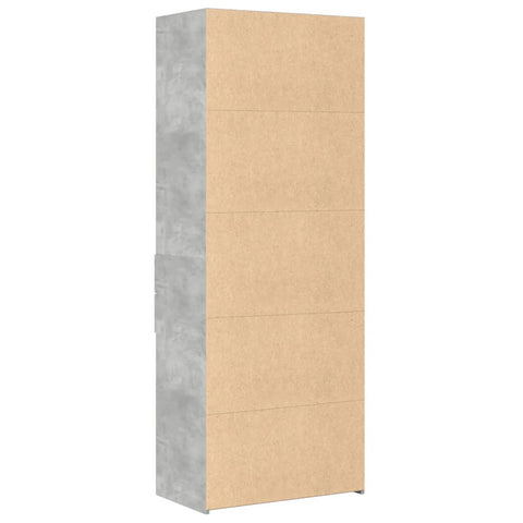 vidaXL Highboard Betongrau 70x42,5x185 cm Holzwerkstoff