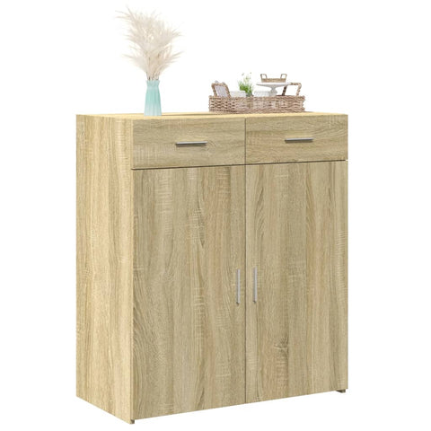 vidaXL Sideboard Sonoma-Eiche 80x42,5x93 cm Holzwerkstoff