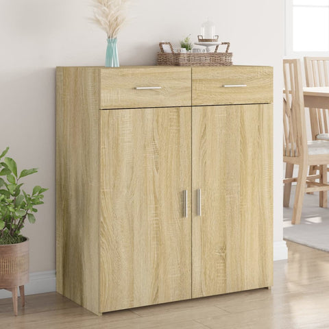 vidaXL Sideboard Sonoma-Eiche 80x42,5x93 cm Holzwerkstoff