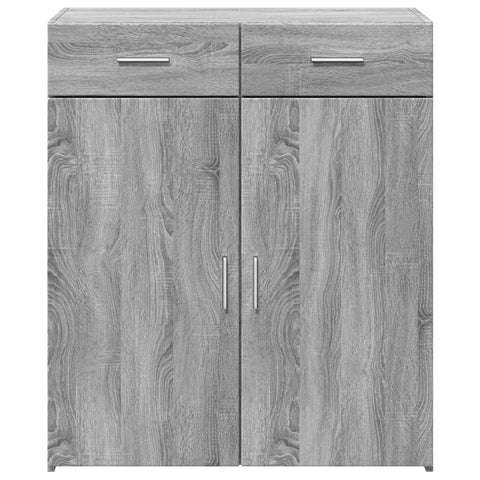 vidaXL Sideboard Grau Sonoma 80x42,5x93 cm Holzwerkstoff