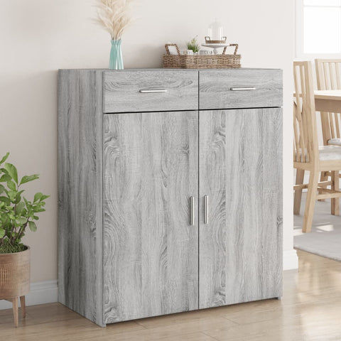 vidaXL Sideboard Grau Sonoma 80x42,5x93 cm Holzwerkstoff