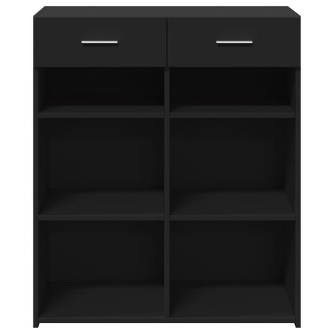 vidaXL Sideboard Schwarz 80x42,5x93 cm Holzwerkstoff