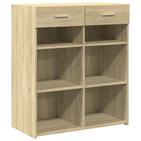 vidaXL Sideboard Sonoma-Eiche 80x42,5x93 cm Holzwerkstoff