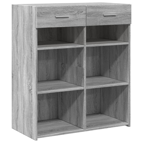 vidaXL Sideboard Grau Sonoma 80x42,5x93 cm Holzwerkstoff