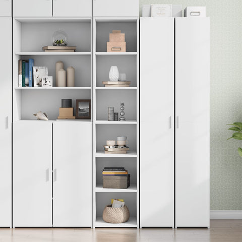 vidaXL Highboard Weiß 40x41x185 cm Holzwerkstoff