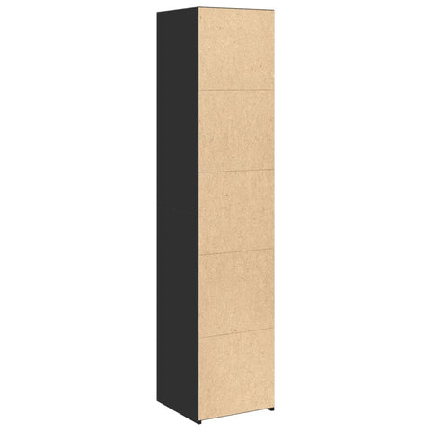 vidaXL Highboard Schwarz 40x41x185 cm Holzwerkstoff