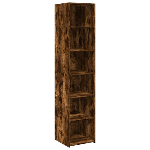 vidaXL Highboard Räuchereiche 40x41x185 cm Holzwerkstoff