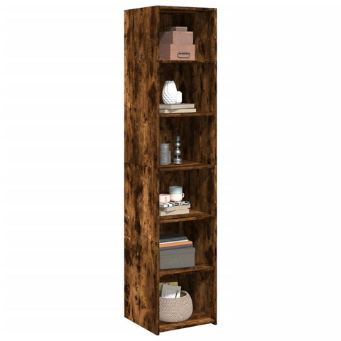 vidaXL Highboard Räuchereiche 40x41x185 cm Holzwerkstoff