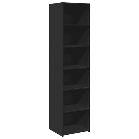 vidaXL Highboard Schwarz 45x41x185 cm Holzwerkstoff