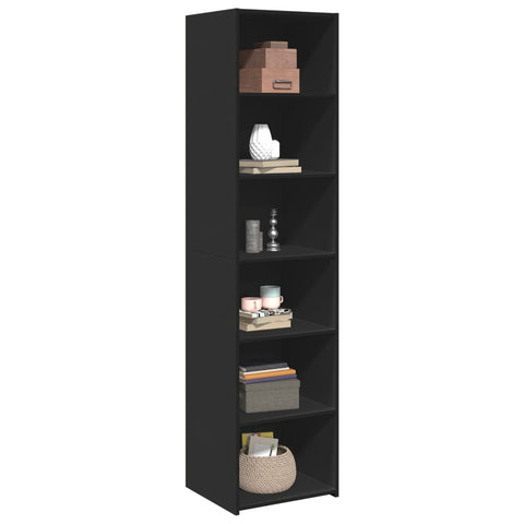 vidaXL Highboard Schwarz 45x41x185 cm Holzwerkstoff