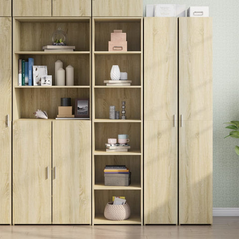 vidaXL Highboard Sonoma-Eiche 45x41x185 cm Holzwerkstoff