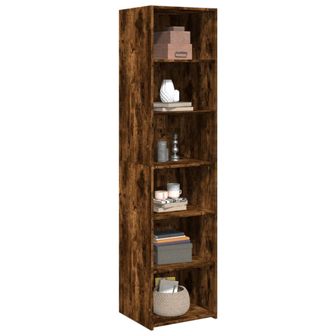 vidaXL Highboard Räuchereiche 45x41x185 cm Holzwerkstoff