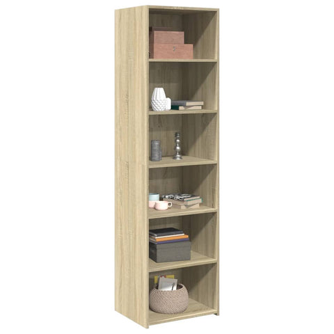 vidaXL Highboard Sonoma-Eiche 50x41x185 cm Holzwerkstoff