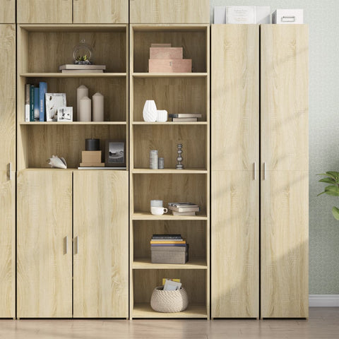 vidaXL Highboard Sonoma-Eiche 50x41x185 cm Holzwerkstoff