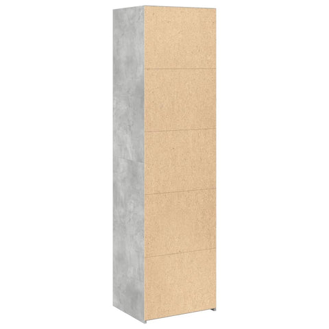 vidaXL Highboard Betongrau 50x41x185 cm Holzwerkstoff