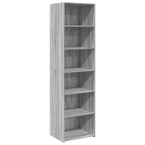 vidaXL Highboard Grau Sonoma-Eiche 50x41x185 cm Holzwerkstoff