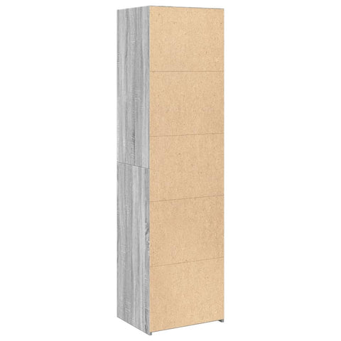 vidaXL Highboard Grau Sonoma-Eiche 50x41x185 cm Holzwerkstoff