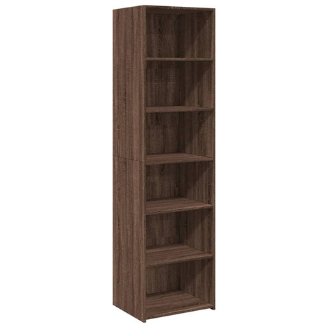 vidaXL Highboard Braun Eichen-Optik 50x41x185 cm Holzwerkstoff