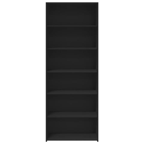 vidaXL Highboard Schwarz 70x41x185 cm Holzwerkstoff