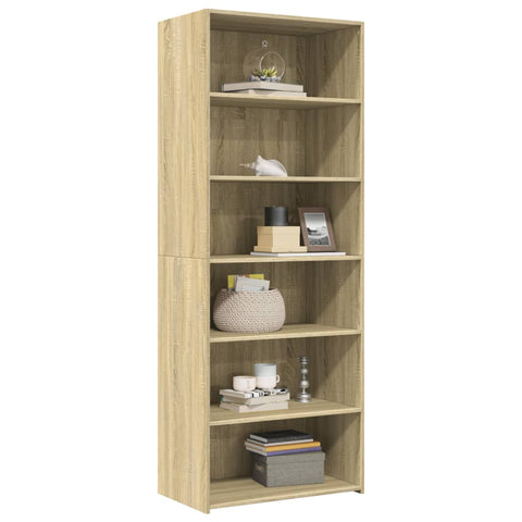 vidaXL Highboard Sonoma-Eiche 70x41x185 cm Holzwerkstoff