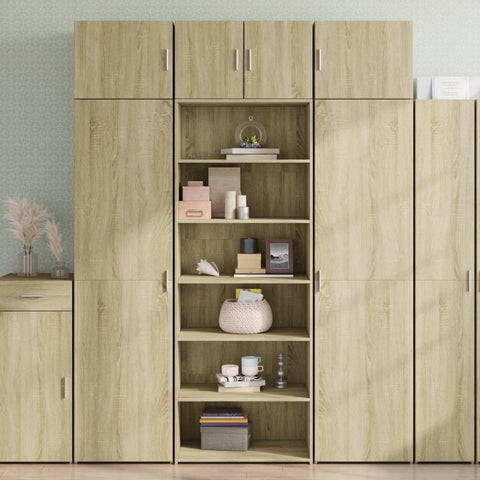 vidaXL Highboard Sonoma-Eiche 70x41x185 cm Holzwerkstoff