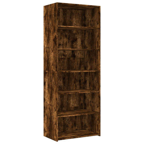 vidaXL Highboard Räuchereiche 70x41x185 cm Holzwerkstoff