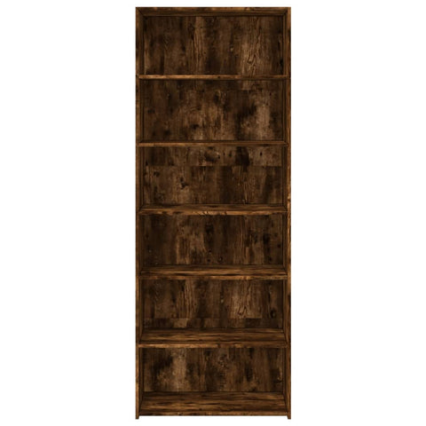 vidaXL Highboard Räuchereiche 70x41x185 cm Holzwerkstoff