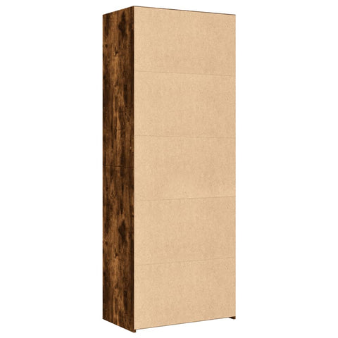 vidaXL Highboard Räuchereiche 70x41x185 cm Holzwerkstoff