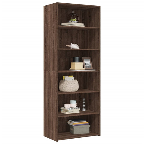 vidaXL Highboard Braun Eichen-Optik 70x41x185 cm Holzwerkstoff