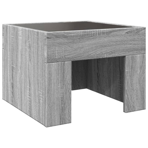 vidaXL Couchtisch mit Infinity-LED Grau Sonoma 40x40x30 cm