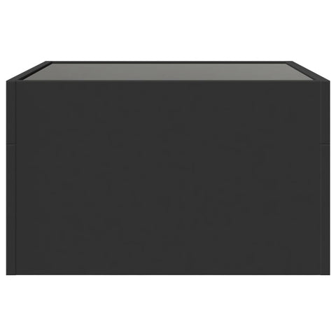 vidaXL Couchtisch mit Infinity-LED Schwarz 50x50x30 cm