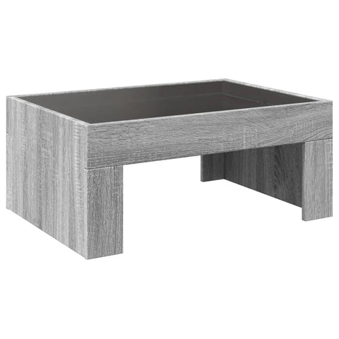 vidaXL Couchtisch mit Infinity-LED Grau Sonoma 70x50x30 cm